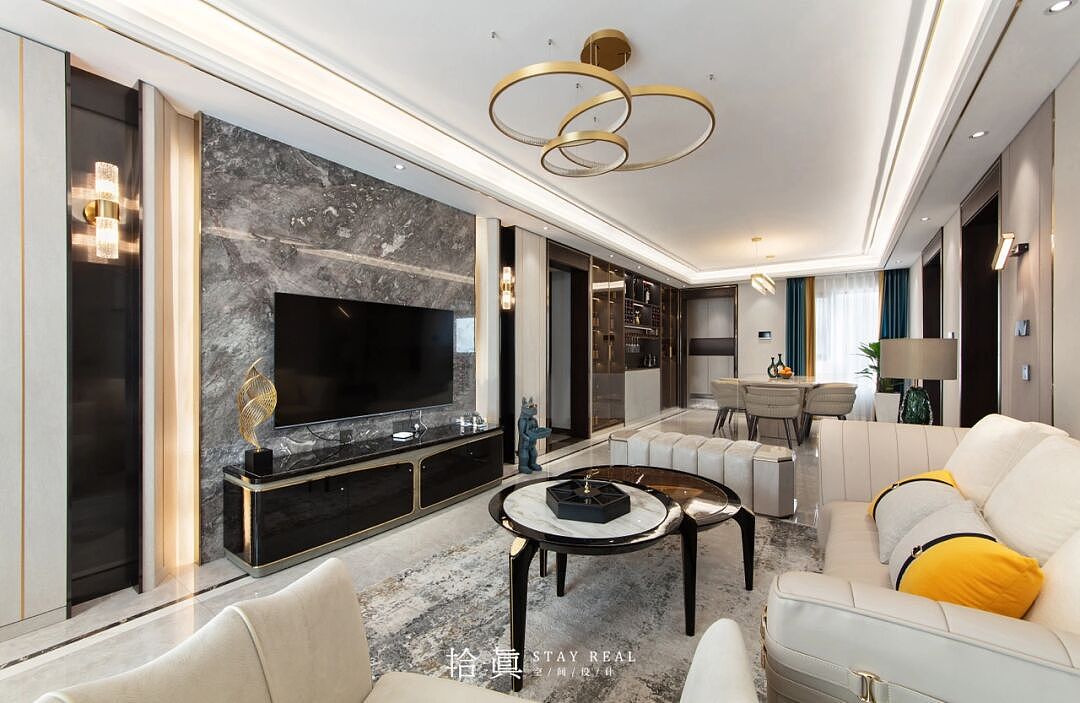 拾眞·创建|昆明 红星天铂167㎡ 平层 现代轻奢风格