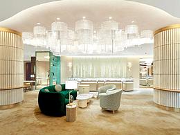 卡地亚上海恒隆精品店|西慕艺术水泥|微水泥案例