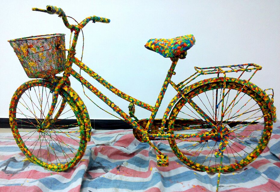 2014的第一个作品!脚踏车:)