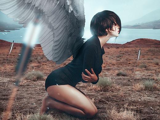 天使女人（个人主页-ZMzI5MzczOTI=） - 宣传物料 - 站酷设计师放河的骚年原创素材 - 站酷ZCOOL