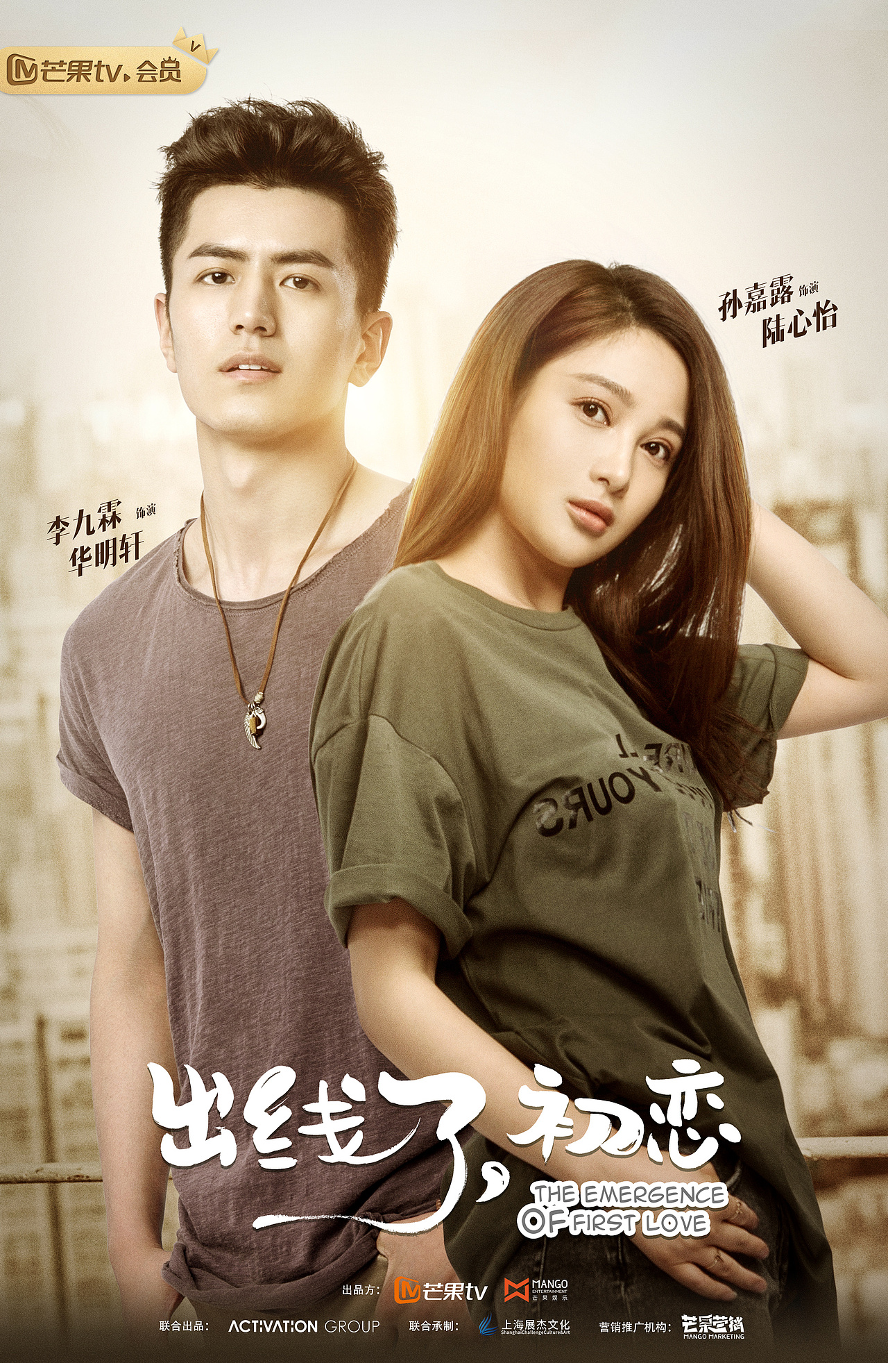 电视剧出线了初恋海报