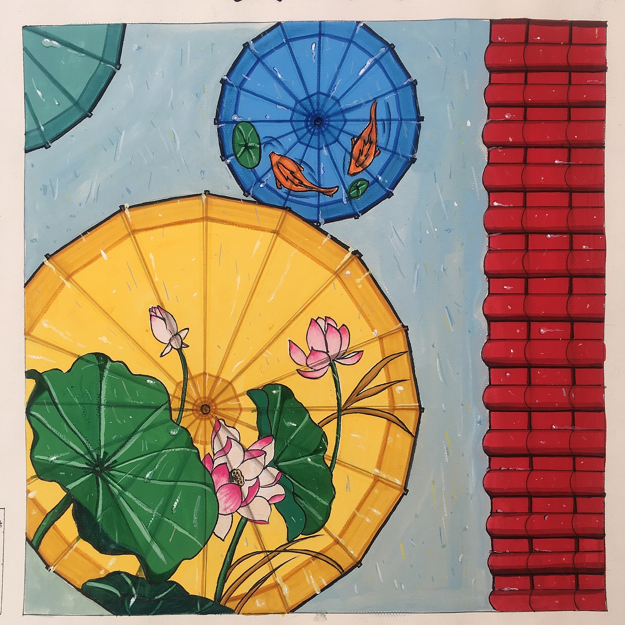 16年—17年视觉传达考研手绘（图ZMTE4OTUyMzI4） - 绘画 - 站酷设计师咖喱鱼丸Polly原创素材 - 站酷ZCOOL