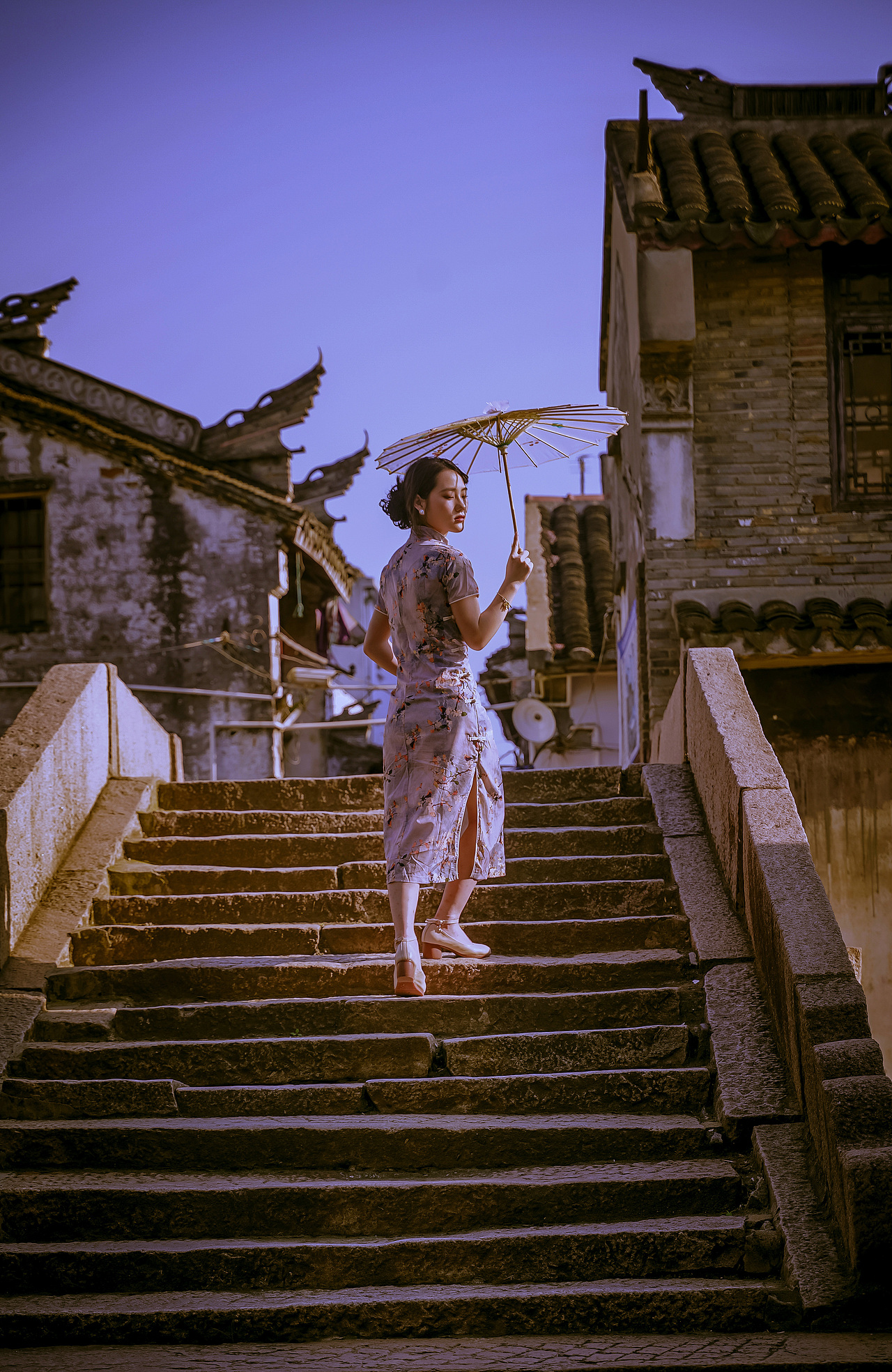 复古人像民国风:老街午后