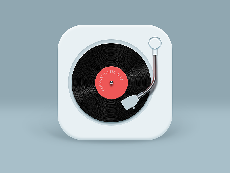 UI按钮图标 动画展示 icon 唱片机 相框 荷花 水滴