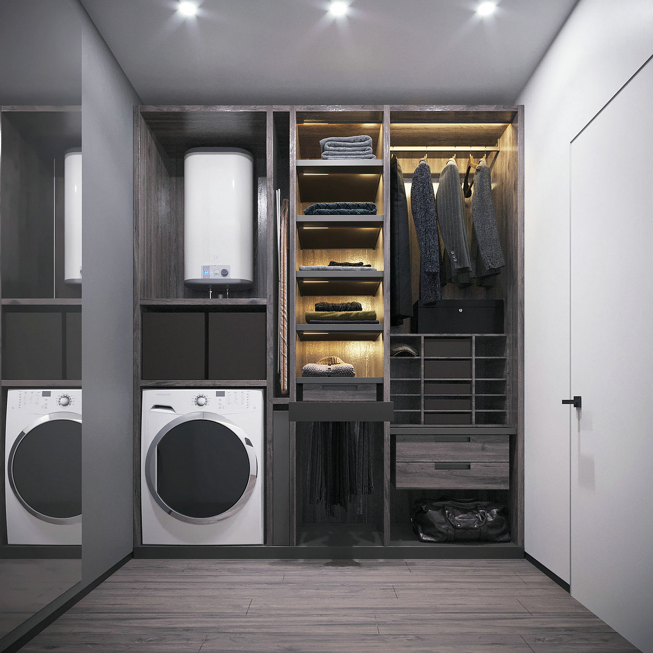 现代艺术派的大方与简洁设计