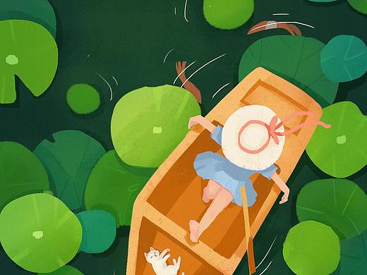 夏日插画小结（个人主页-ZNTk3NzI0MzI=） - 创作习作 - 站酷设计师雅心插画原创素材 - 站酷ZCOOL