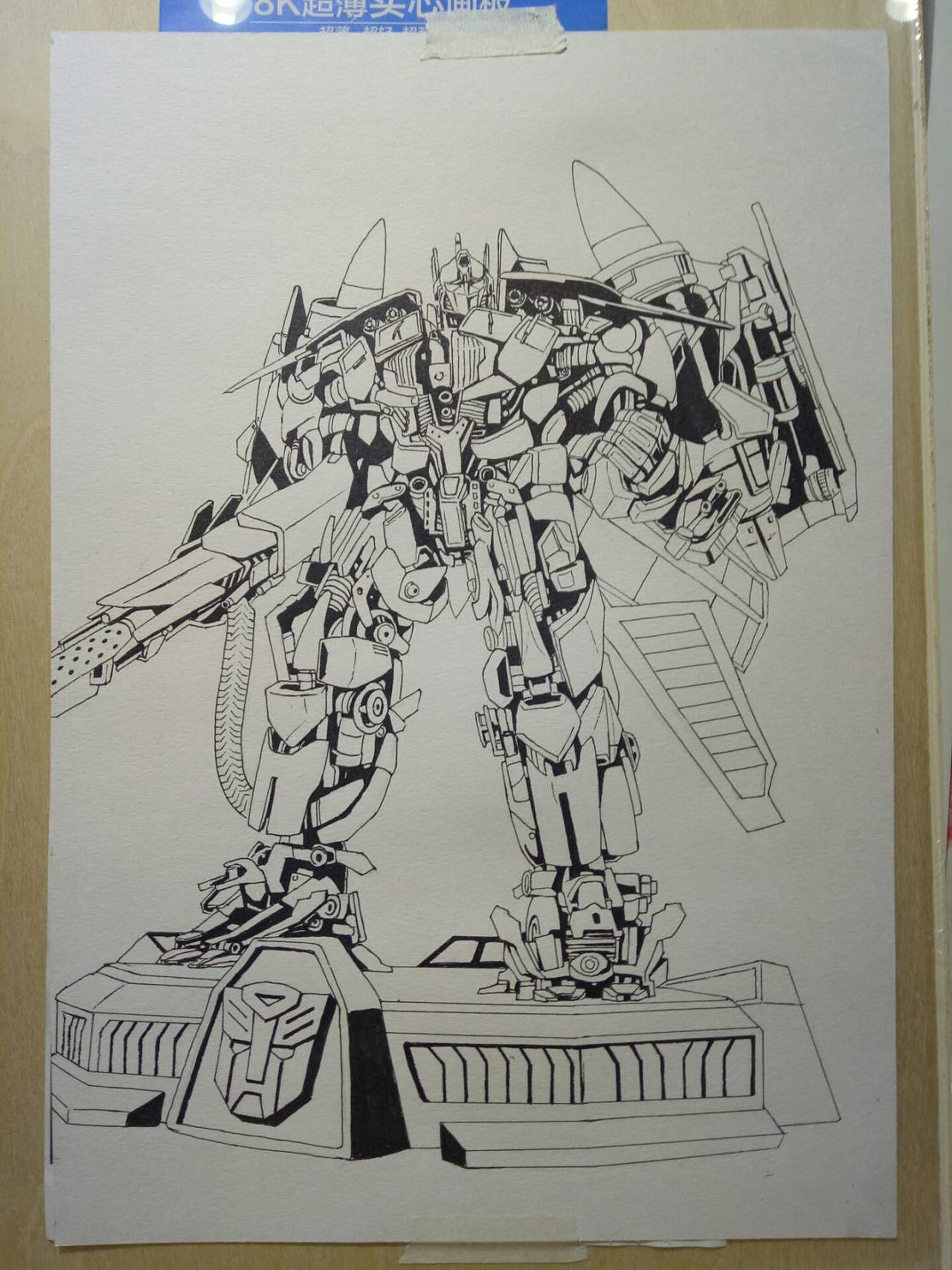 马克笔买不起玩具系列之飞翼擎天柱