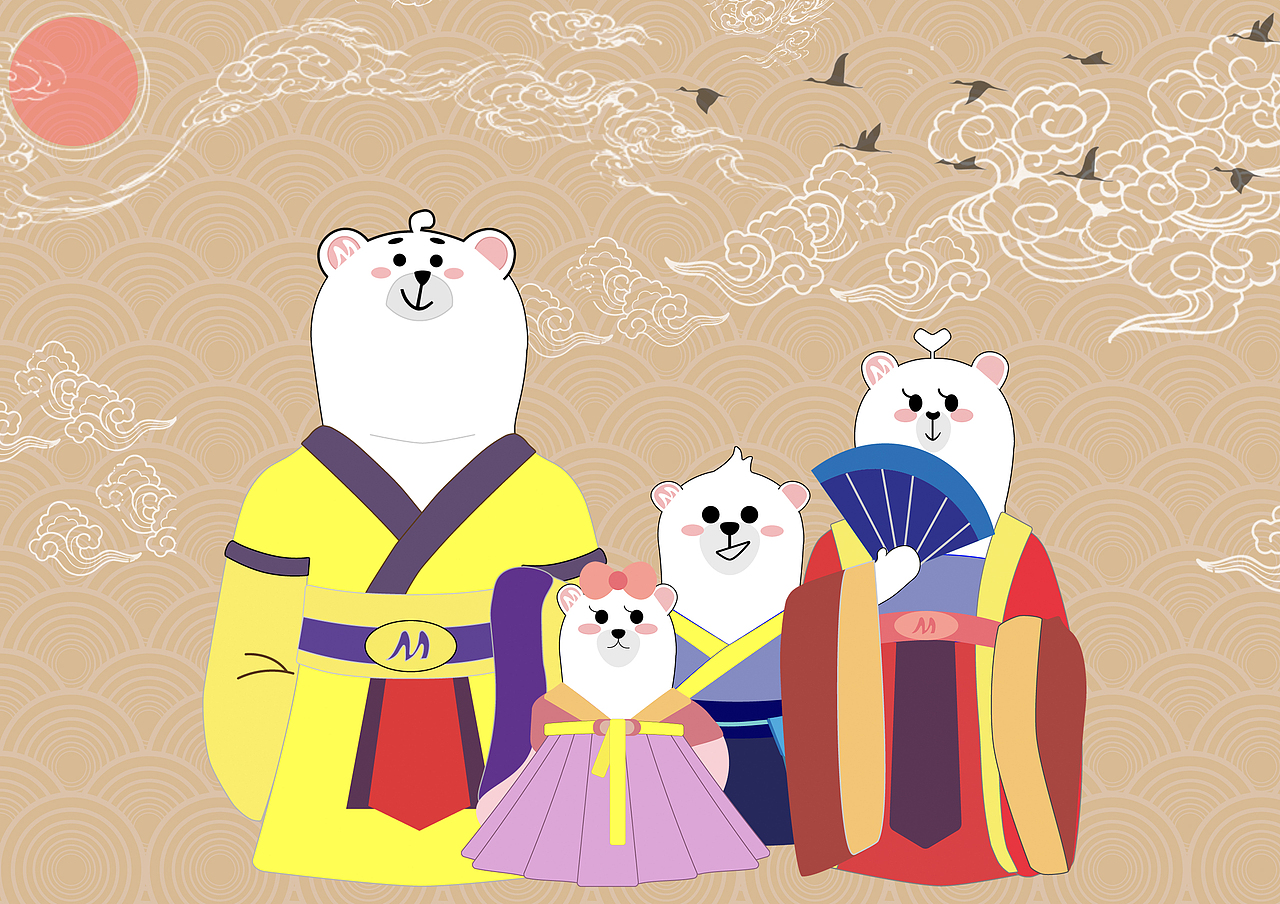小公主·熊小美（图ZMTU0NjIzMDI4） - 图案 - 站酷设计师两口子原创素材 - 站酷ZCOOL