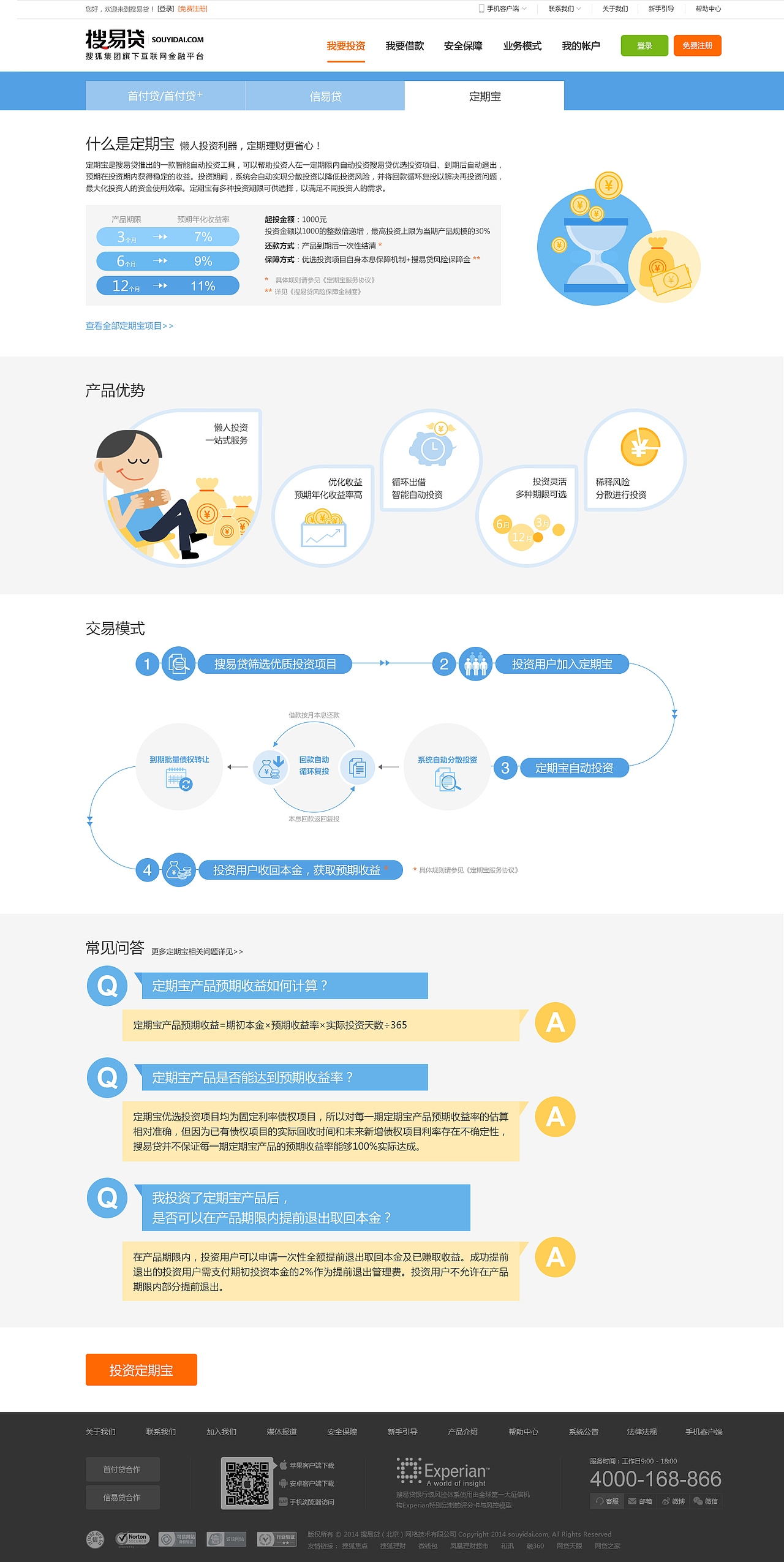 搜易贷PC端标准化及页面