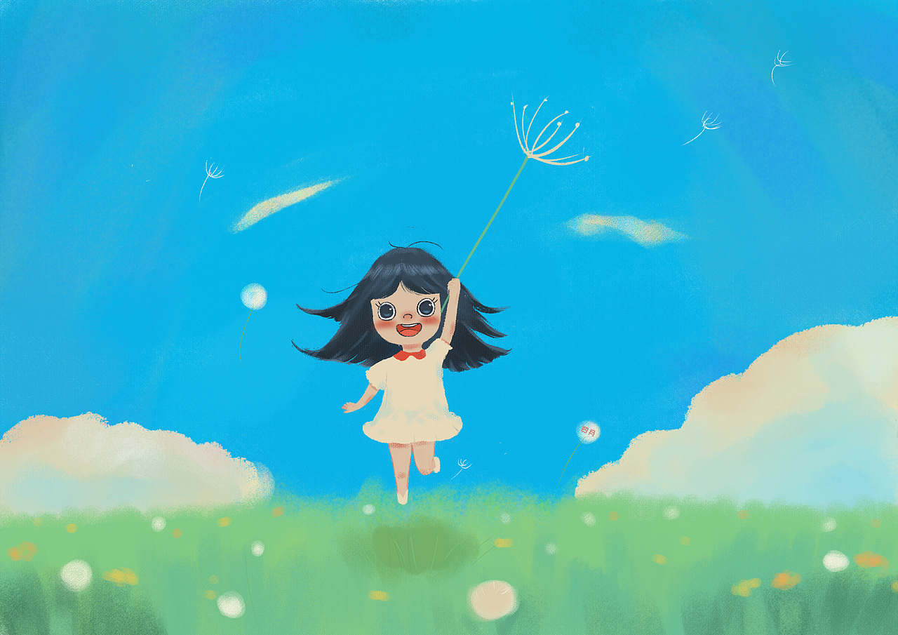 蒲公英（图ZMjU0Njc0Njcy） - 绘本 - 站酷设计师无人的四月原创素材 - 站酷ZCOOL