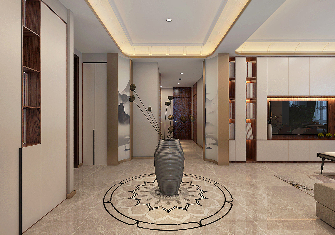 室内设计（现代中式）（图ZMTYzMDIwNDU2） - 家装设计 - 站酷设计师阿瑞X原创素材 - 站酷ZCOOL
