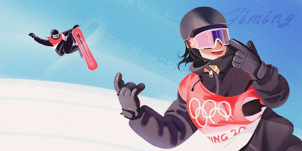 冬奥会期间画的一些喜欢的选手（图ZMjg5NTk0MzY4） - 商业插画 - 站酷设计师算了你开心就好原创素材 - 站酷ZCOOL
