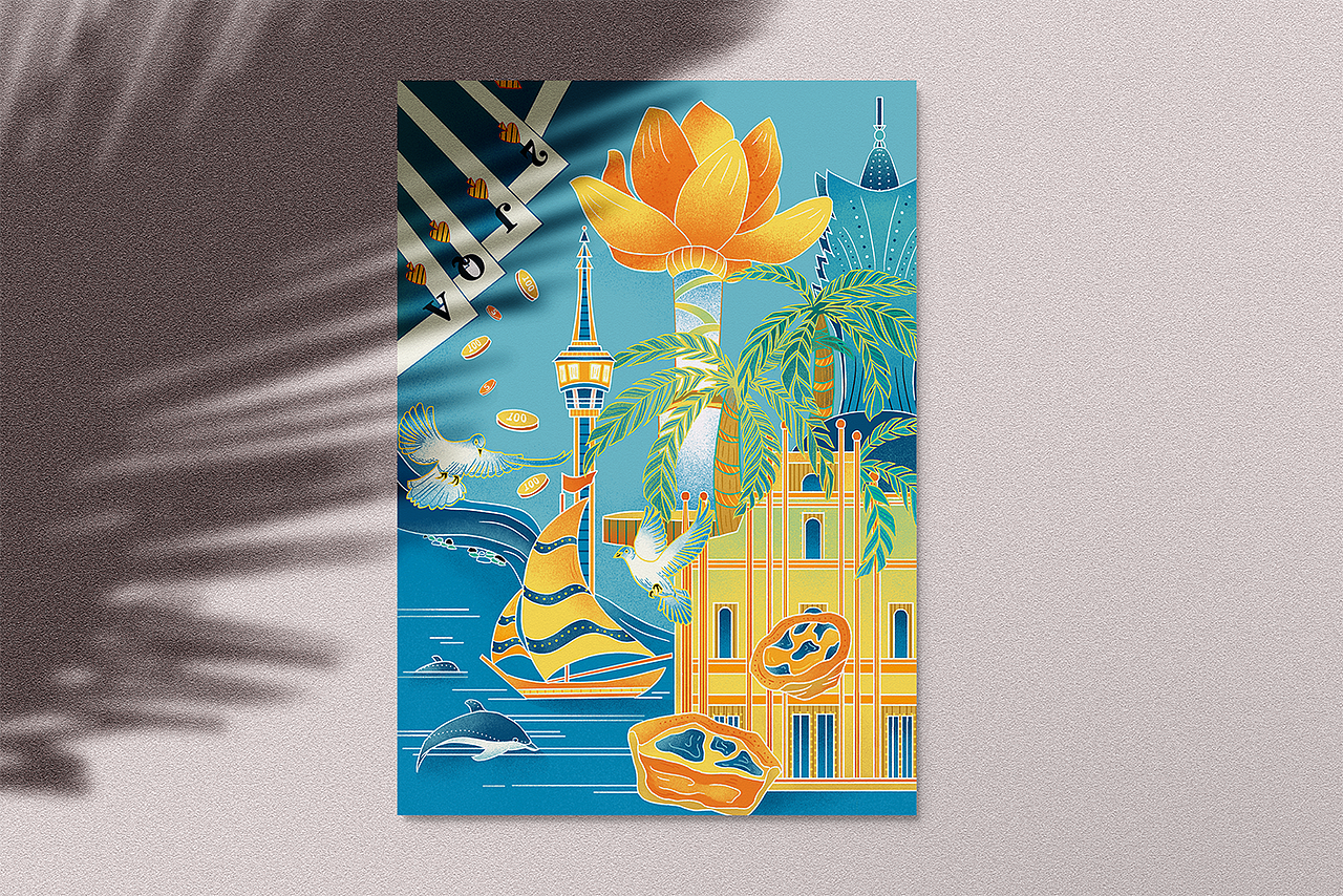 【国风线性】城市主题插画（图ZMjk3MzE4MjQ0） - 商业插画 - 站酷设计师小乔爱吃披萨原创素材 - 站酷ZCOOL