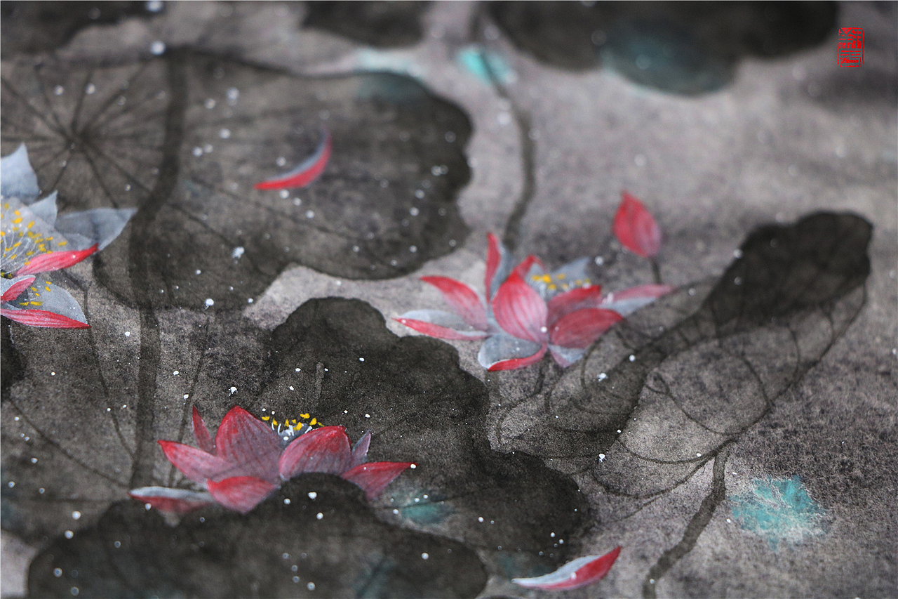 【荷】——翔魚（图ZMTI4NzQ2MDA4） - 绘画 - 站酷设计师翔魚原创素材 - 站酷ZCOOL