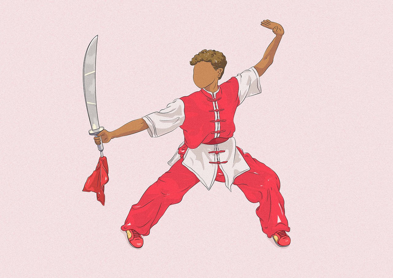 无面武术人|插画|创作习作|木图书生_原创作品-站酷zcool