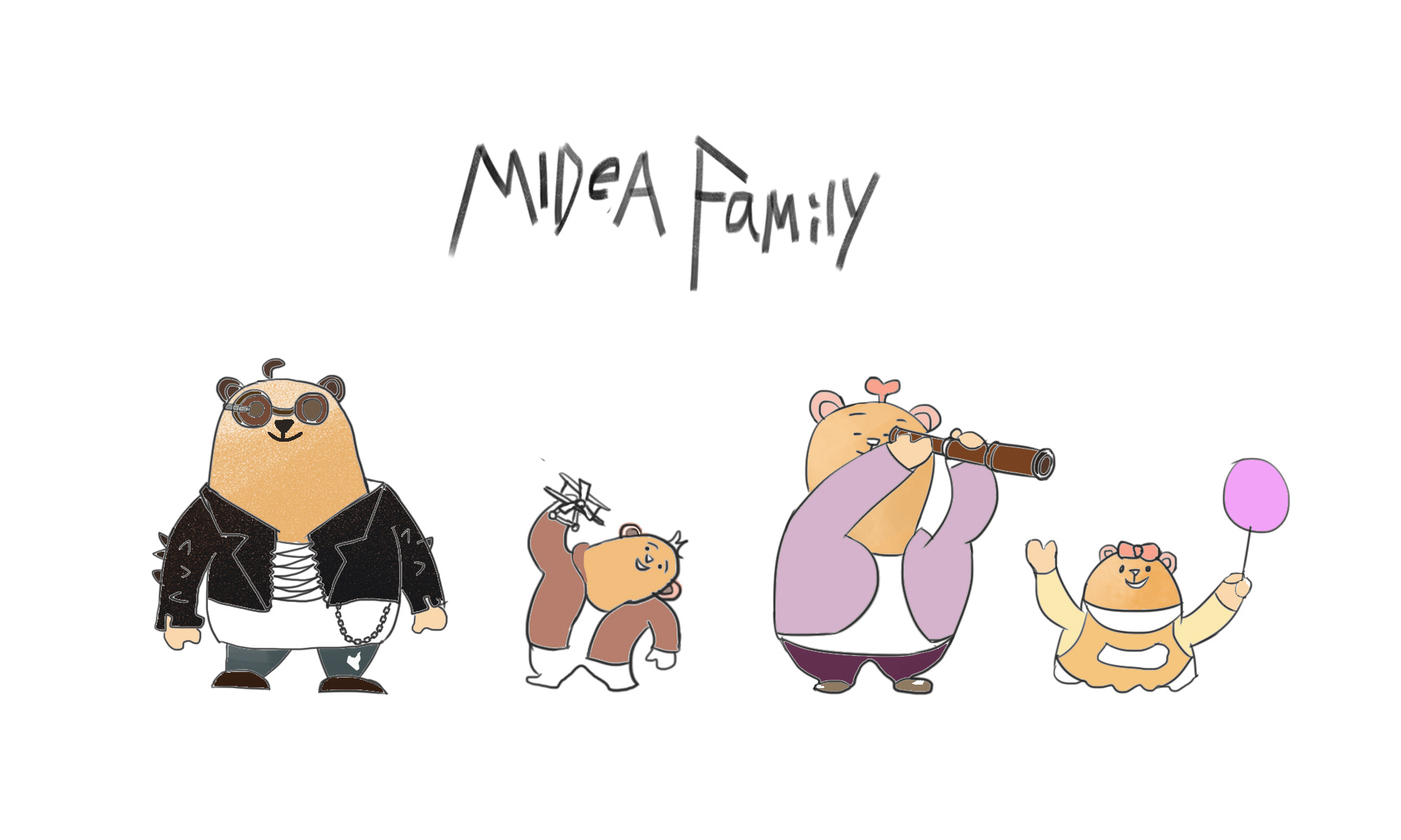 midea family 图形创意设计|平面|图案|z21799578 - 原创作品 - 站酷