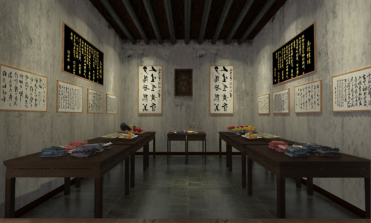 祠堂陈列展示设计(图ZMTQ0MTAwOTcy) - 展陈设计 - 站酷设计师yukiyuyuyu原创素材 - 站酷ZCOOL