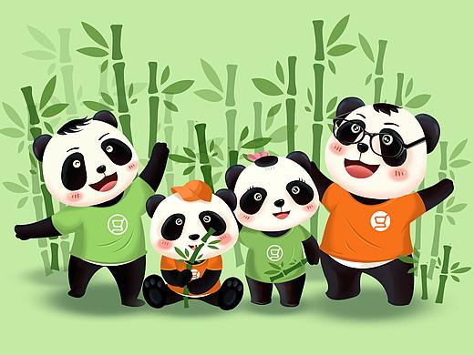 四口之家-熊猫(练习)
