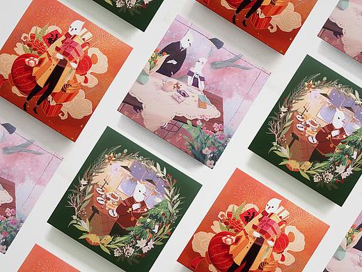 云雀手工生巧克力× 子鵺坊 包装插画设计