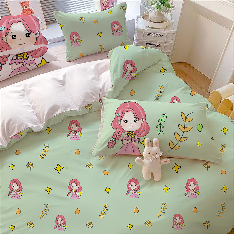 可愛女生家紡四方連續(xù)圖案設(shè)計(jì)（圖ZMzc0MDE4MjI0） - 商業(yè)插畫 - 站酷設(shè)計(jì)師小圓臉999原創(chuàng)素材 - 站酷ZCOOL