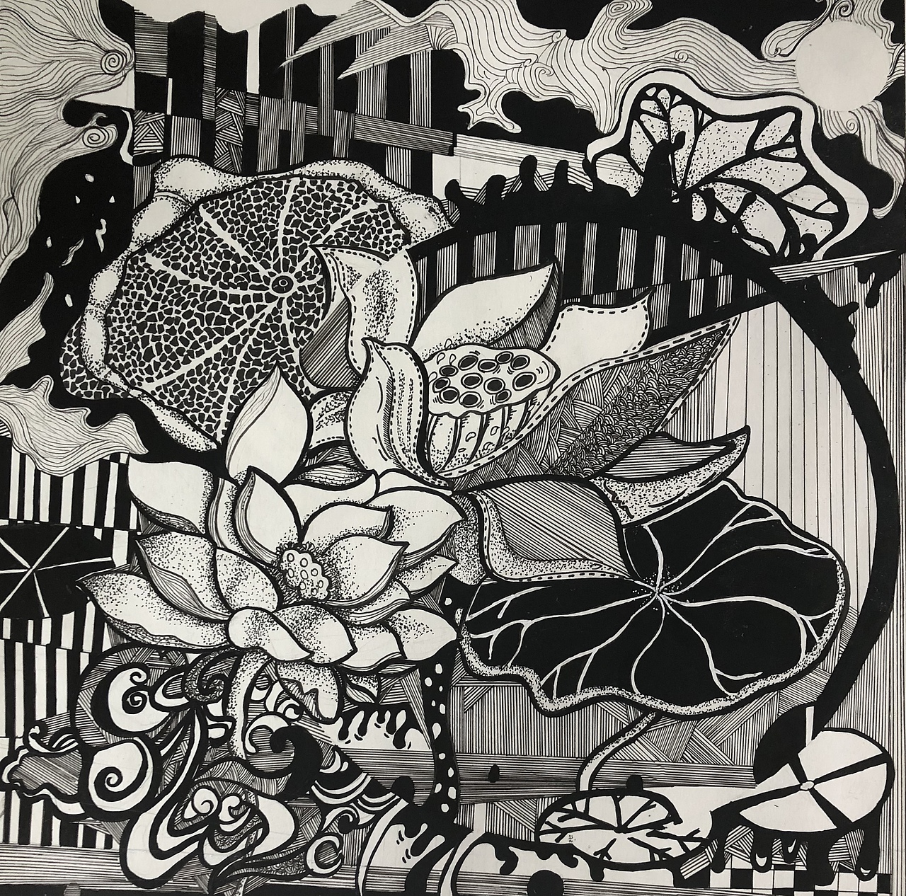 黑白装饰画（图ZMTMyMDU0NzIw） - 艺术插画 - 站酷设计师猪哥哥侃大山原创素材 - 站酷ZCOOL