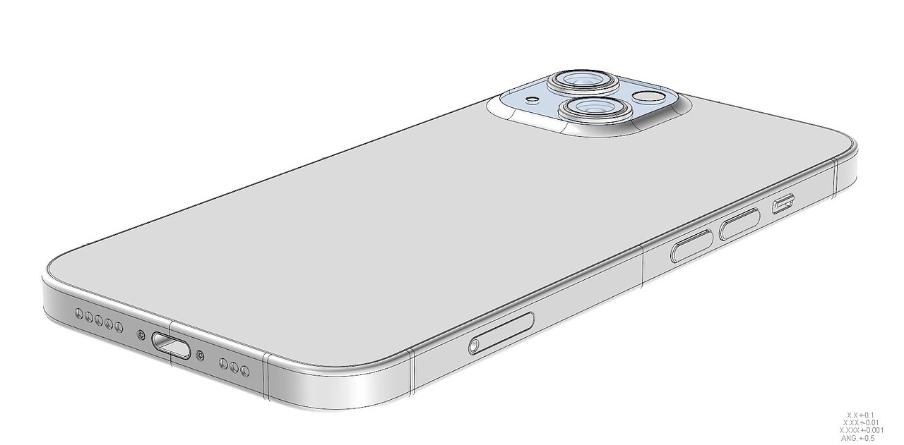 iphone 13 系列(依据官方图纸)手机 3d模型