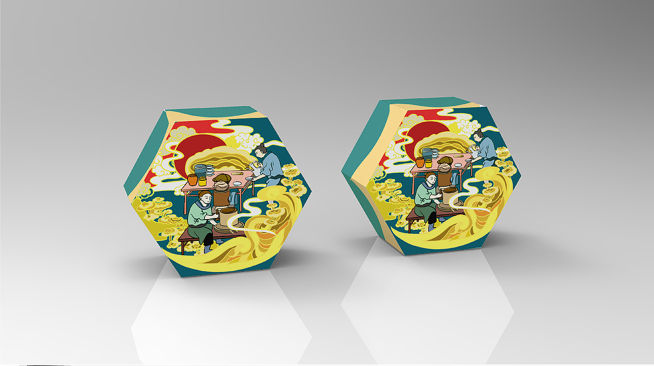 【唐朝的礼物】文创茶叶盒LOGO及包装设计（图ZMTY4MDIyNjMy） - 品牌 - 站酷设计师马二克四原创素材 - 站酷ZCOOL