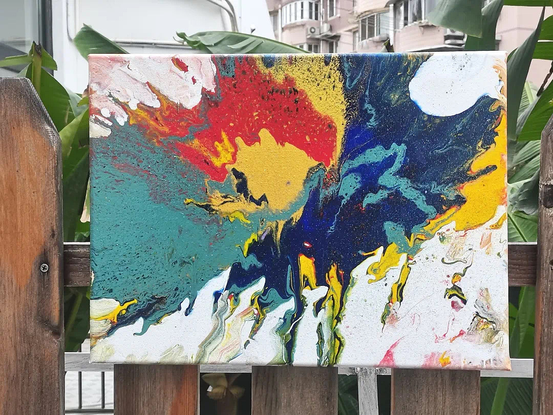 艺术美学|公益课堂·炫彩/细胞流体画