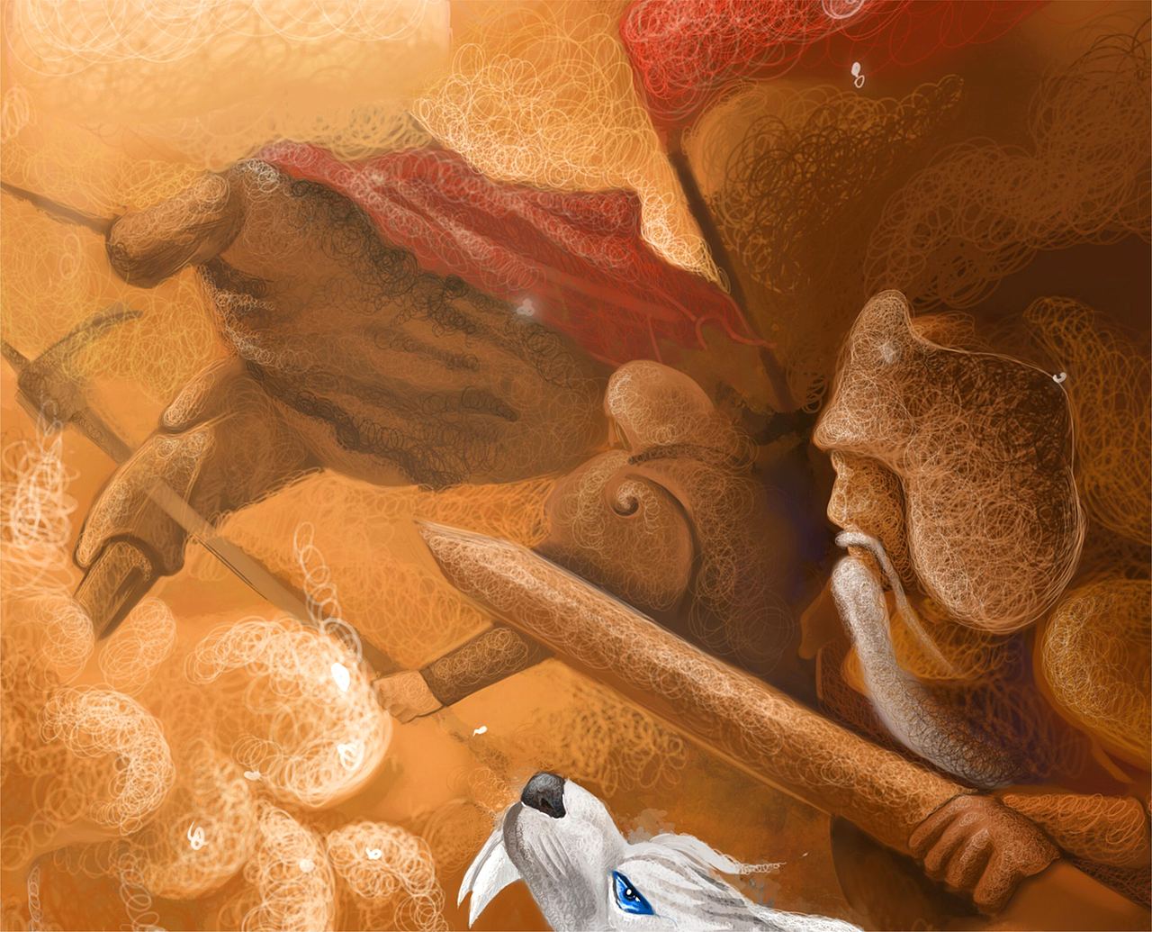 《五星出东方利中国》神兽插画