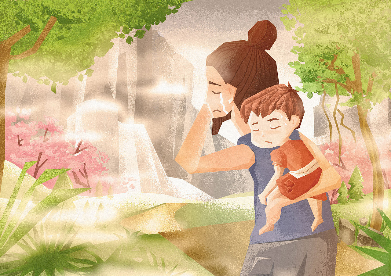 理疗馆插画系列（图ZMTM3MzMwODA0） - 商业插画 - 站酷设计师梅梅梅先生原创素材 - 站酷ZCOOL
