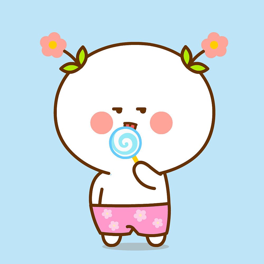 收藏 二花 桃小仙 微信表情 卡通动漫 头像壁纸 可爱情侣 胖 减肥