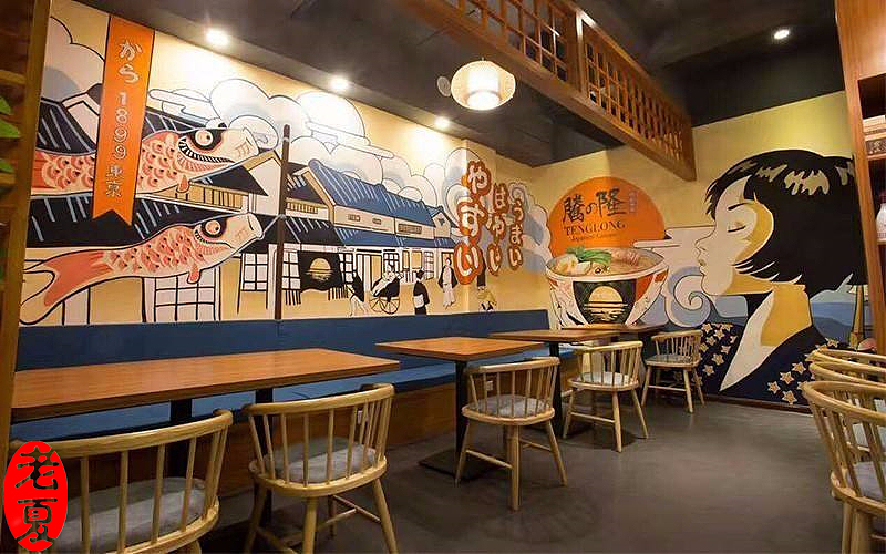 3D立体画,武汉手绘墙画,餐厅墙画画