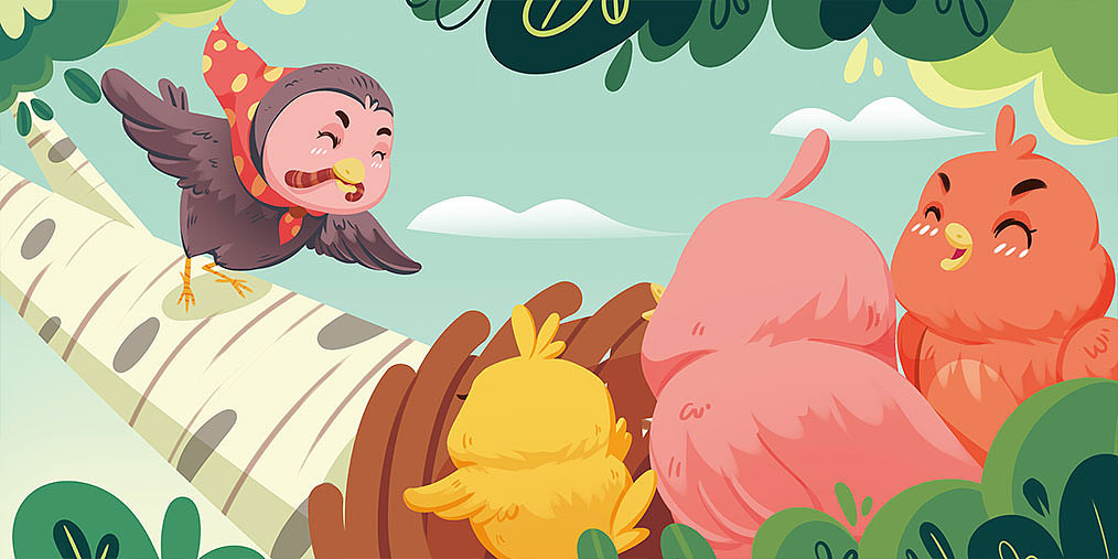 绘本《小不点的999次飞翔》（图ZMjU2NTkyMTg4） - 绘本 - 站酷设计师沁宁ing原创素材 - 站酷ZCOOL