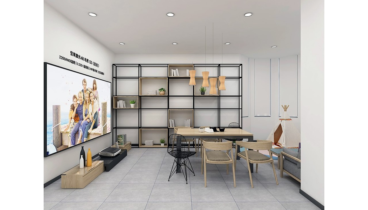 JMGO坚果激光电视线下门店设计案例