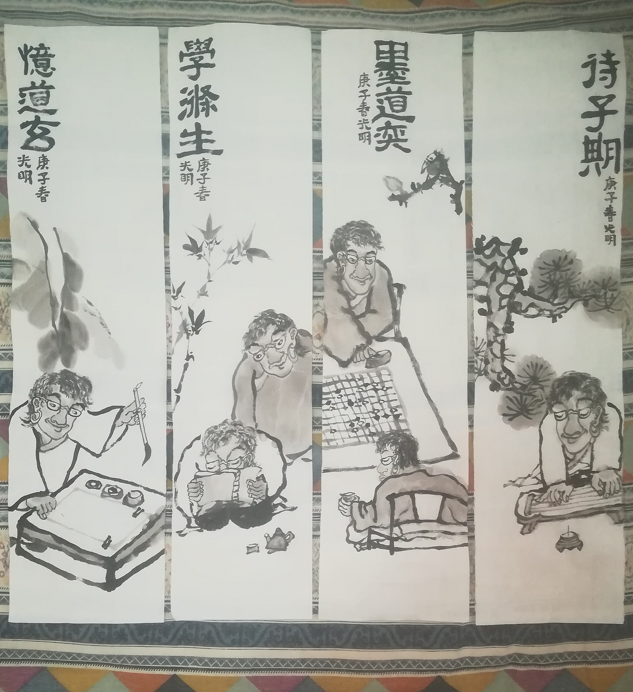 禪畫（图ZMTk2MzgxMjg0） - 绘画 - 站酷设计师憂郁藍色原创素材 - 站酷ZCOOL