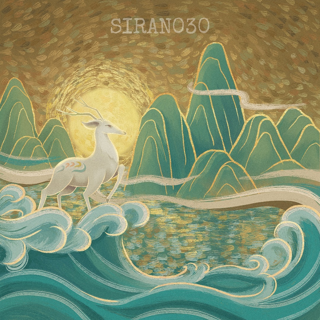 【肆染】国风·九色鹿·表盘（图ZMjY5NzI1NzUy） - 商业插画 - 站酷设计师肆染原创素材 - 站酷ZCOOL