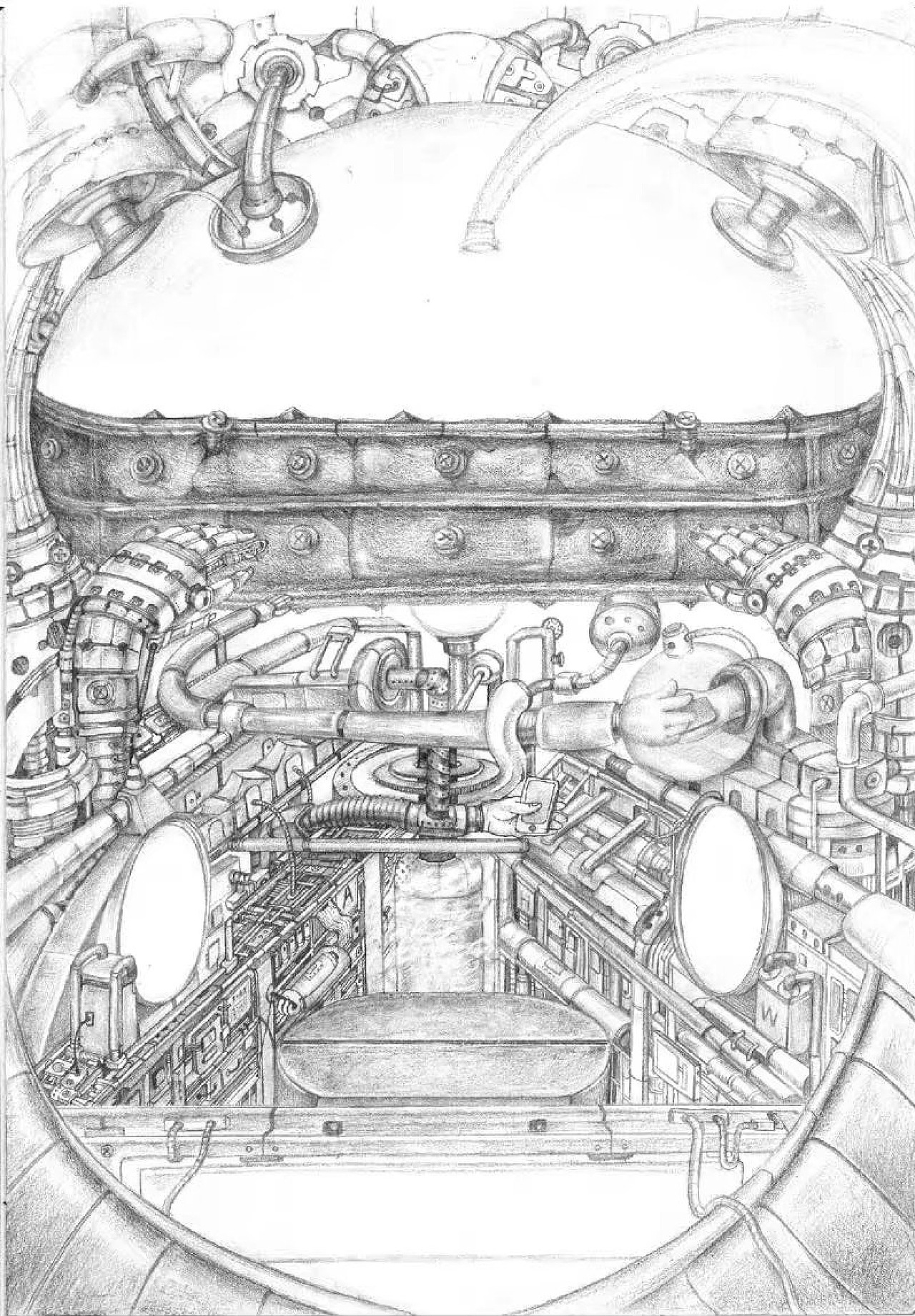 银联蒸汽朋克人物设定及场景原画全套方案手稿