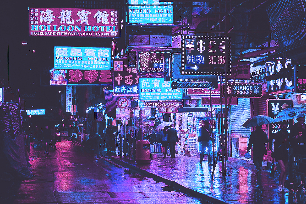 赛博朋克风格调色（图ZMTg0Mjc5NTky） - 修图/后期 - 站酷设计师得鸟羽啾啾原创素材 - 站酷ZCOOL