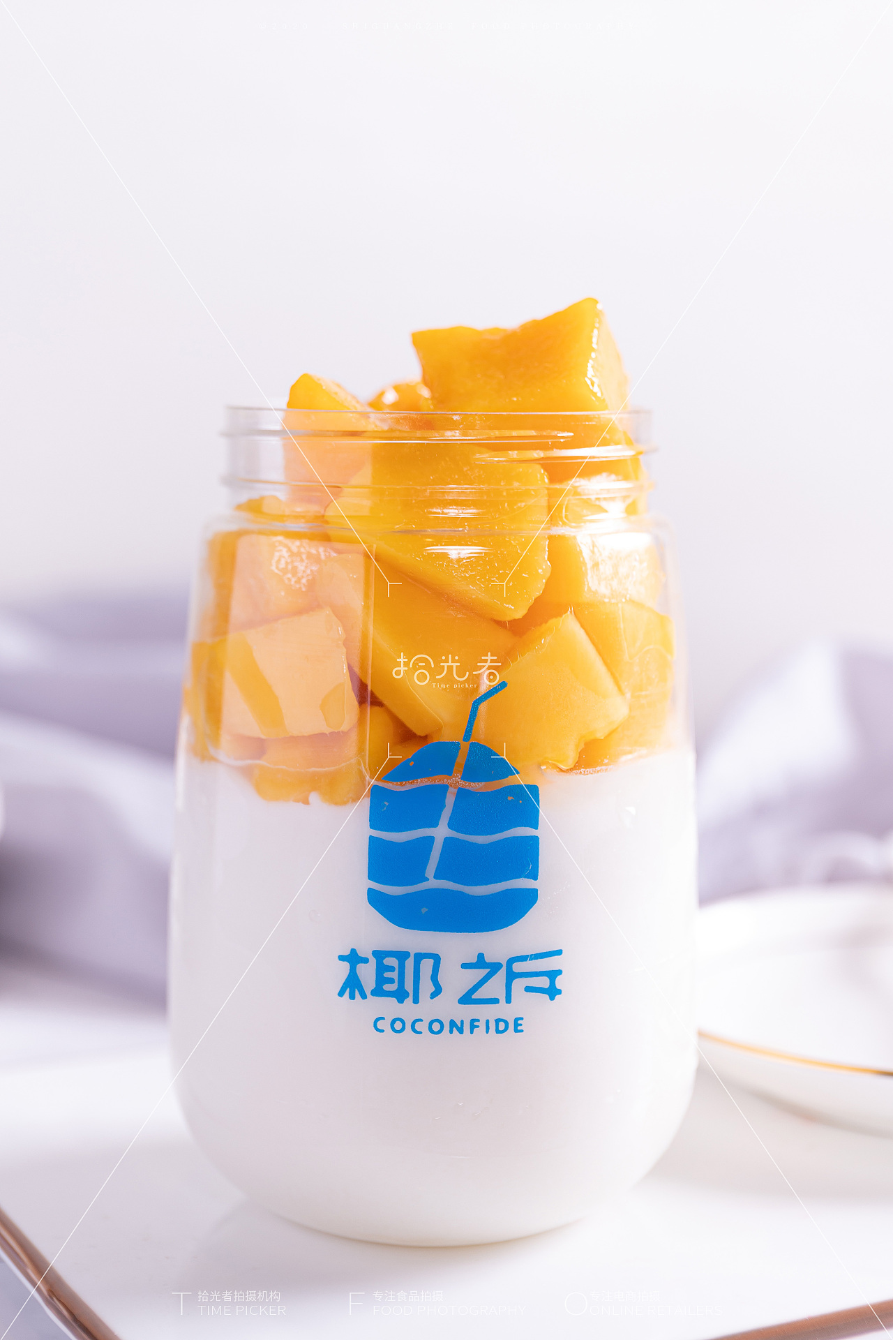 椰奶果冻拍摄