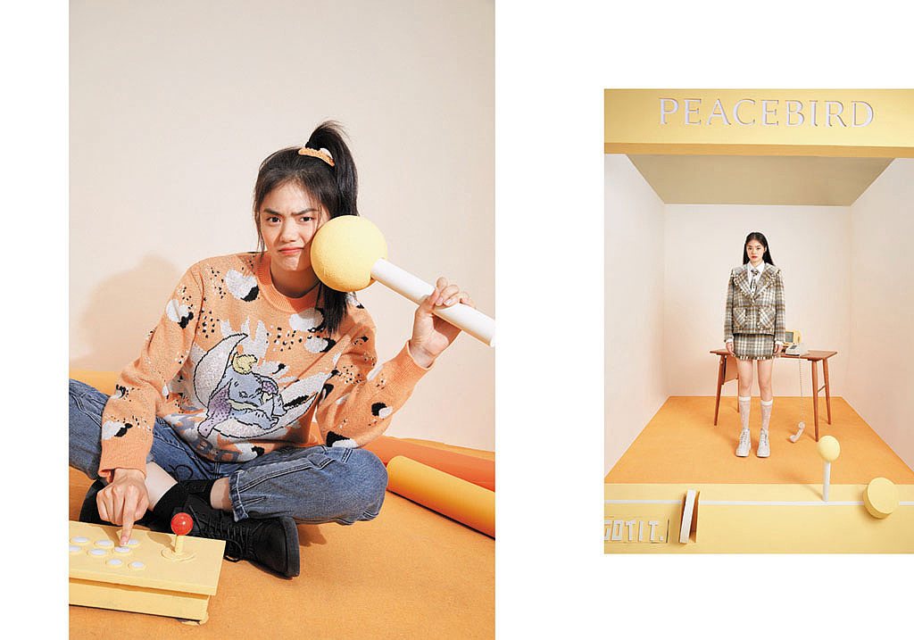 DUMBO × PEACEBIRD 小飞象Y2K太平鸟女装（图ZMjczOTQ3NjYw） - 人像摄影 - 站酷设计师Yumi大酱原创素材 - 站酷ZCOOL