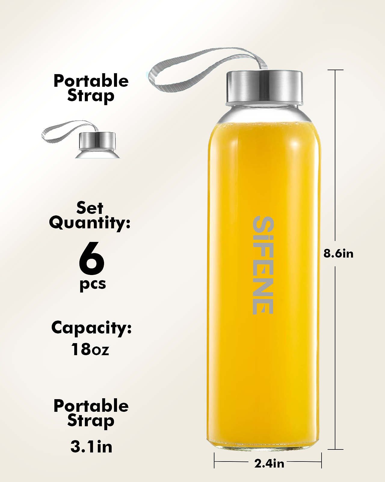 玻璃瓶,水果瓶,亚马逊