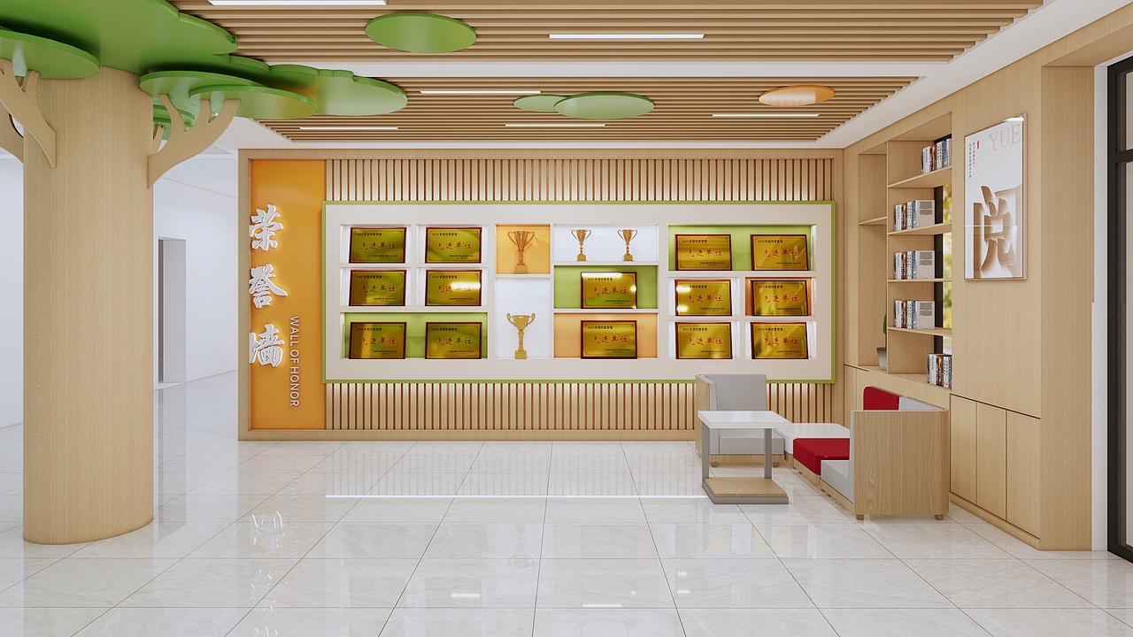 学校大厅设计效果图