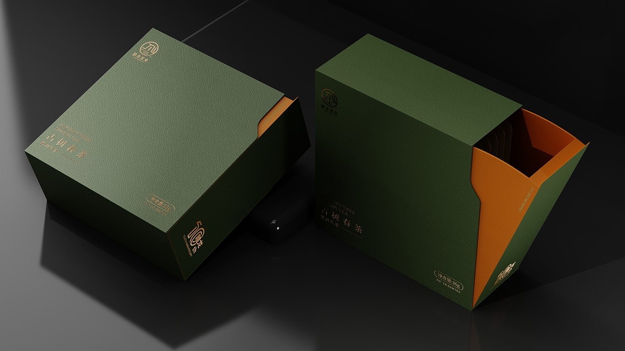 古树春茶 茶叶 茶包装设计（图ZMzQ3NTQ4NjI4） - 包装 - 站酷设计师栖序创意原创素材 - 站酷ZCOOL