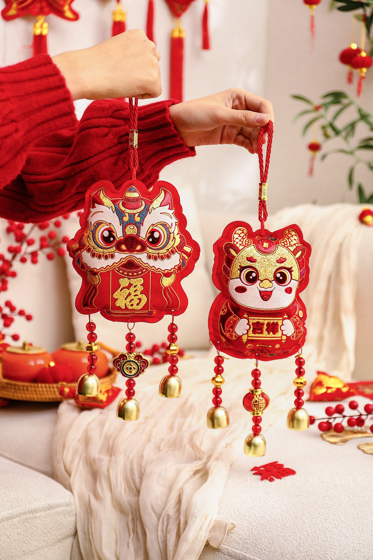 喜庆铃铛挂件
