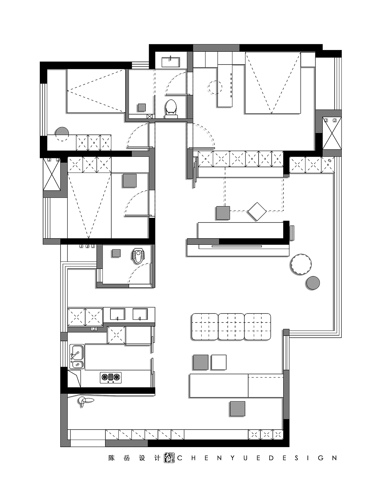 陈岳作品 | 知秋 | 川发天府上城（图ZMzI0NDI3Mjc2） - 家装设计 - 站酷设计师ATDESIGN陈岳原创素材 - 站酷ZCOOL