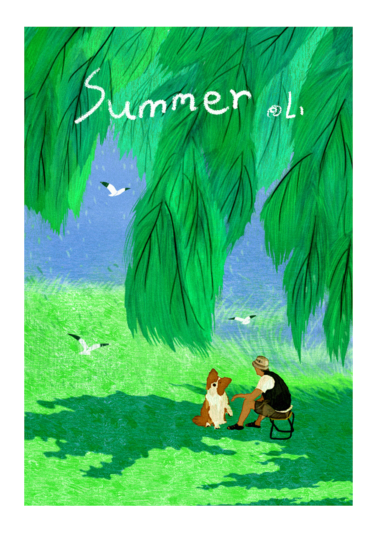 藏在绿色里看夏天（图ZMzQ1MjY0NDU2） - 艺术插画 - 站酷设计师艺术爱好LI原创素材 - 站酷ZCOOL