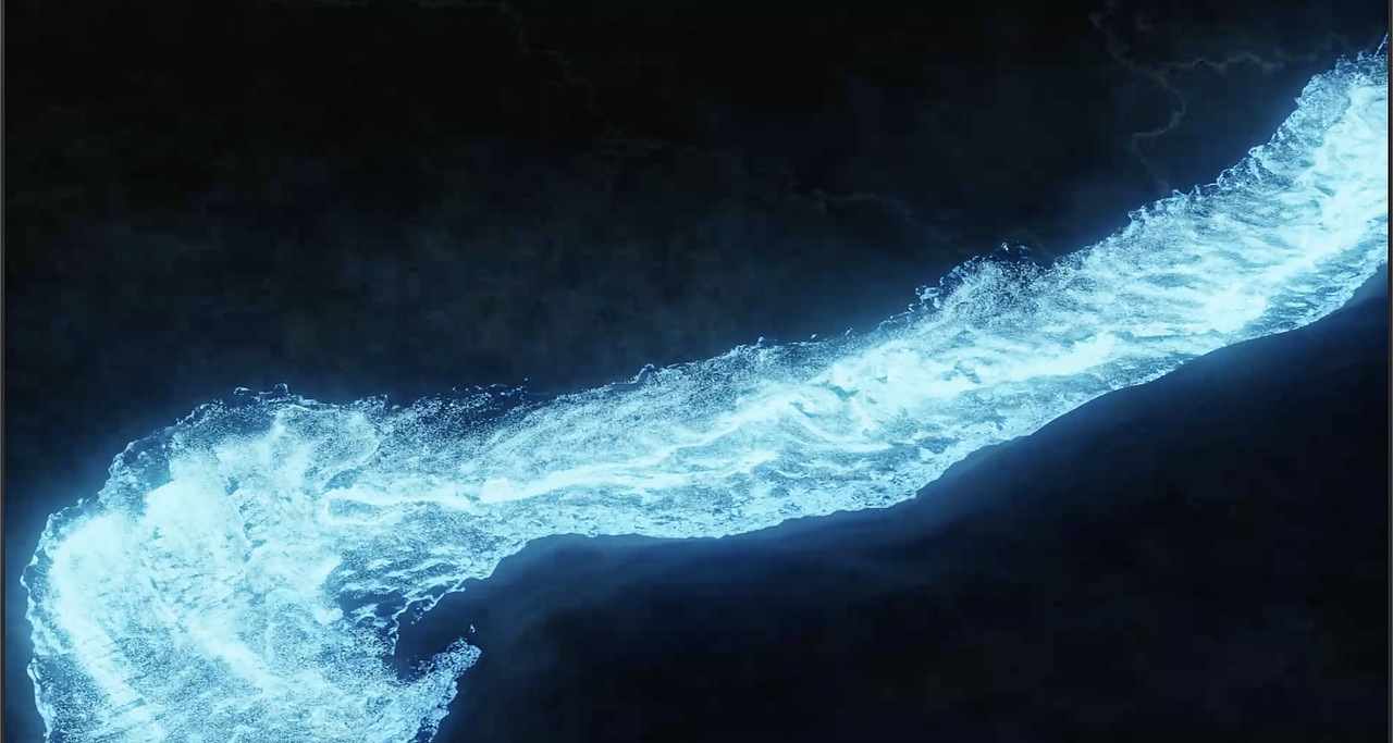 创建一条发光的河流-blender流体练习