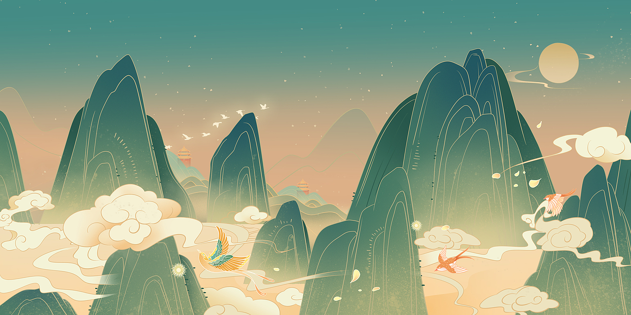 华裳少年国风大赏主KV（图ZMzE2NjE4NTg4） - 海报 - 站酷设计师咖啡那个浓原创素材 - 站酷ZCOOL