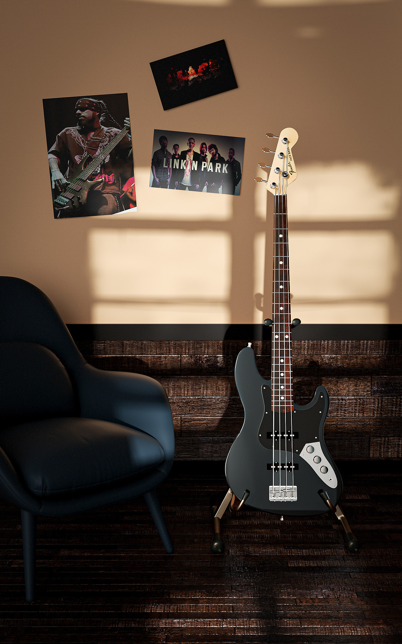 Fender Bass Exercises｜电贝斯渲染（图ZMzM2MDg3MDY0） - 产品 - 站酷设计师SPACE_Z原创素材 - 站酷ZCOOL