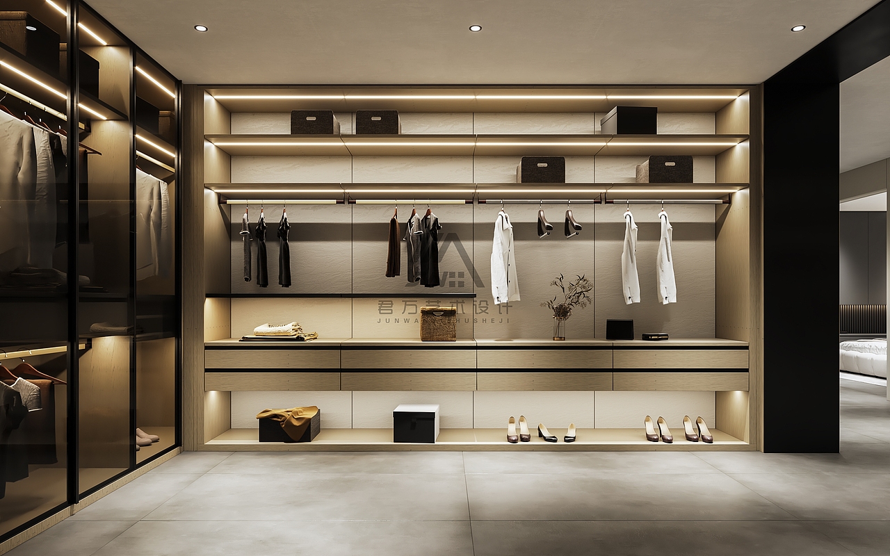 意式卧室套-意式型材衣帽间